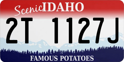 ID license plate 2T1127J