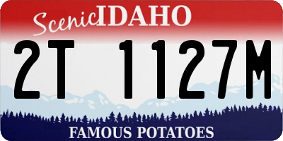 ID license plate 2T1127M