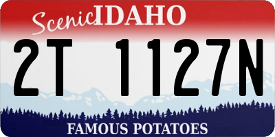 ID license plate 2T1127N