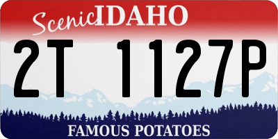 ID license plate 2T1127P