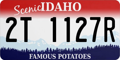 ID license plate 2T1127R