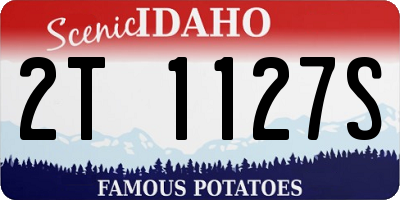 ID license plate 2T1127S
