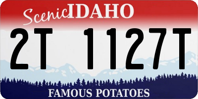 ID license plate 2T1127T