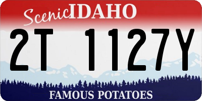 ID license plate 2T1127Y