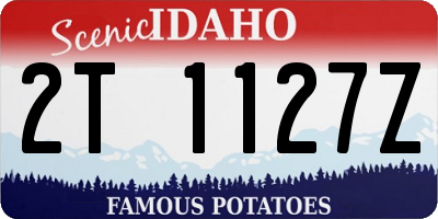ID license plate 2T1127Z