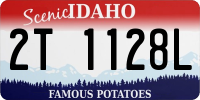 ID license plate 2T1128L
