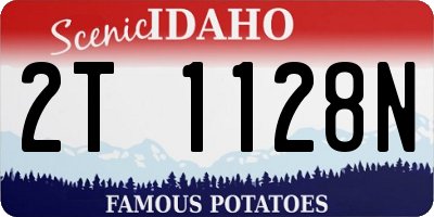 ID license plate 2T1128N