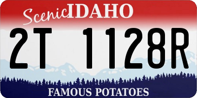 ID license plate 2T1128R