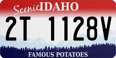ID license plate 2T1128V