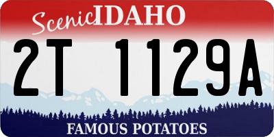 ID license plate 2T1129A