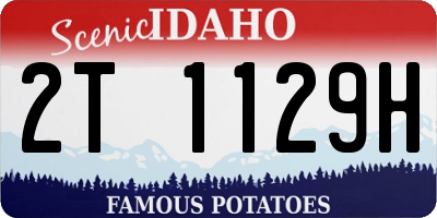 ID license plate 2T1129H
