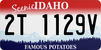ID license plate 2T1129V