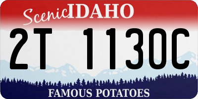 ID license plate 2T1130C
