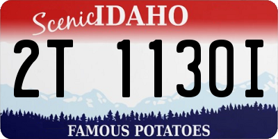 ID license plate 2T1130I