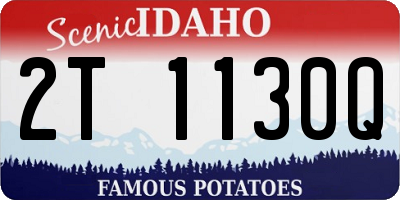 ID license plate 2T1130Q