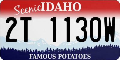 ID license plate 2T1130W