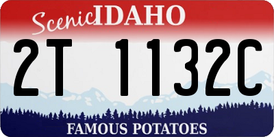 ID license plate 2T1132C
