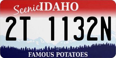 ID license plate 2T1132N
