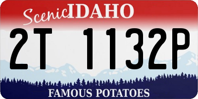 ID license plate 2T1132P