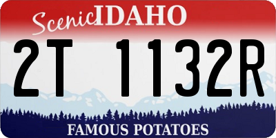 ID license plate 2T1132R