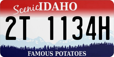 ID license plate 2T1134H