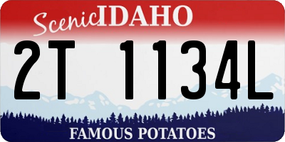 ID license plate 2T1134L