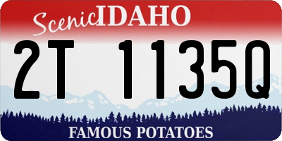ID license plate 2T1135Q