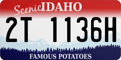 ID license plate 2T1136H