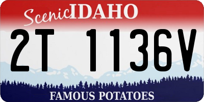 ID license plate 2T1136V