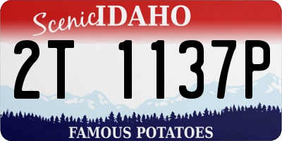 ID license plate 2T1137P