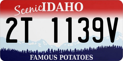 ID license plate 2T1139V