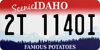 ID license plate 2T1140I