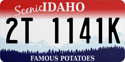 ID license plate 2T1141K