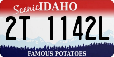 ID license plate 2T1142L
