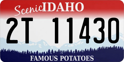 ID license plate 2T1143O