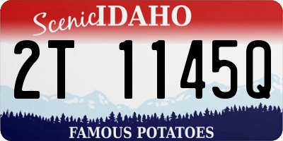 ID license plate 2T1145Q