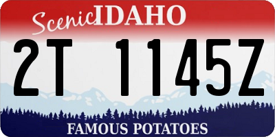 ID license plate 2T1145Z