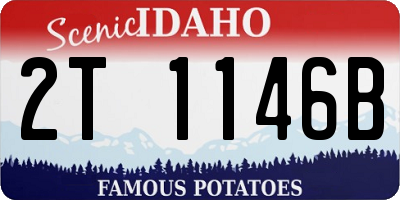 ID license plate 2T1146B