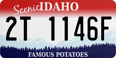 ID license plate 2T1146F