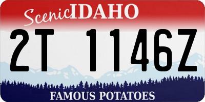 ID license plate 2T1146Z
