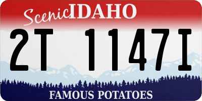 ID license plate 2T1147I