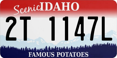 ID license plate 2T1147L