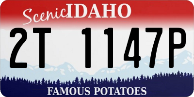 ID license plate 2T1147P