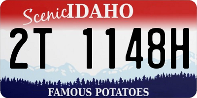ID license plate 2T1148H