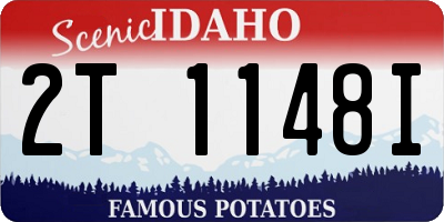 ID license plate 2T1148I