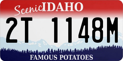 ID license plate 2T1148M