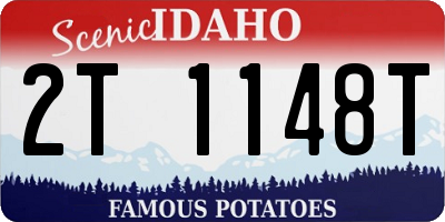 ID license plate 2T1148T