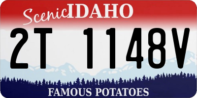 ID license plate 2T1148V