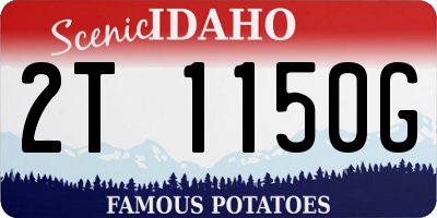 ID license plate 2T1150G