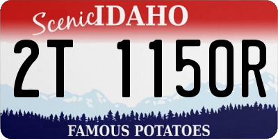 ID license plate 2T1150R
